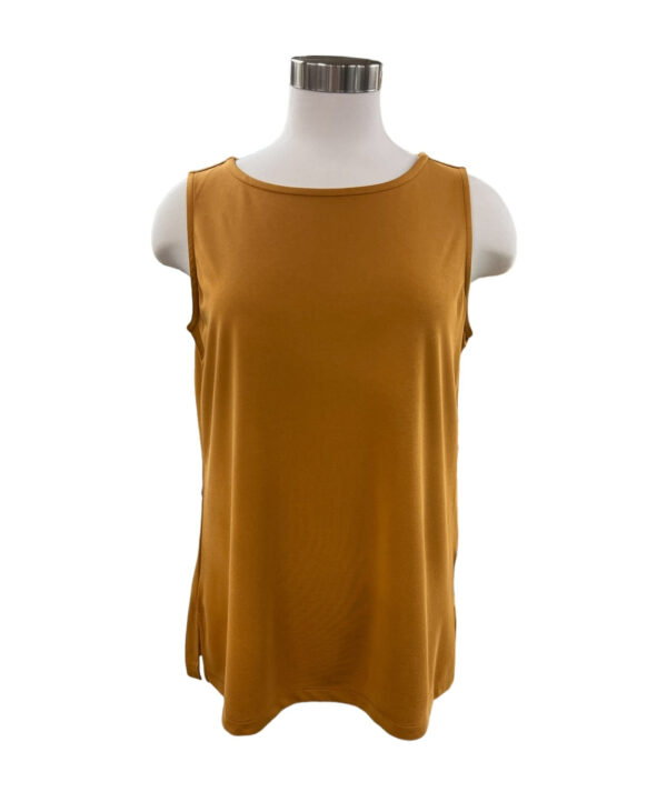MULTIPLES DARK GOLD SCOOP NECK TANK - Image 3