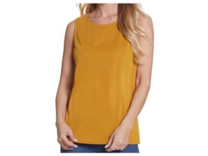 MULTIPLES DARK GOLD SCOOP NECK TANK