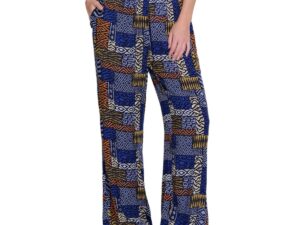 MULTIPLES IKAT PATCH PRINT PANTS