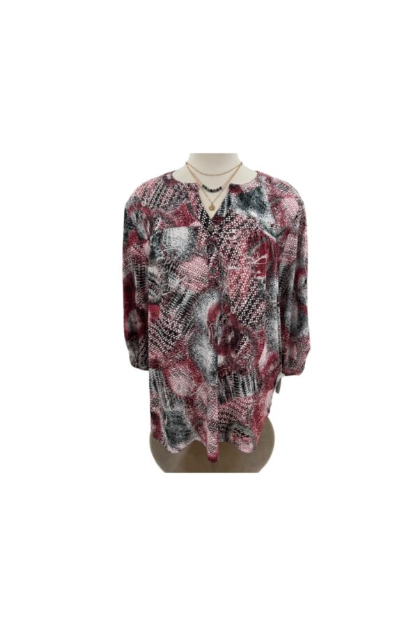 SOUTHERN LADY 3/4 SLEEVE PRINT TOP