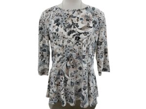 SOUTHERN LADY 3/4 SLEEVE FLORAL PRINT TOP