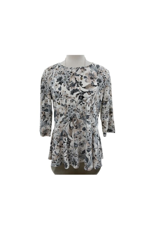 SOUTHERN LADY 3/4 SLEEVE FLORAL PRINT TOP