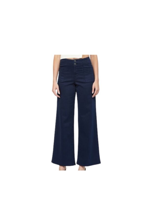 MICA DENIM HIGH RISE WIDE LEG PANT