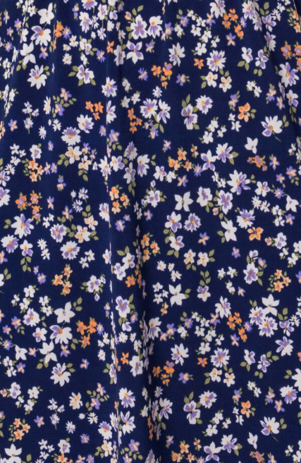 GILLI NAVY DITSY FLORAL MINI DRESS - Image 6