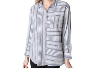 HABITAT BOYFRIEND STRIPE POCKET SHIRT