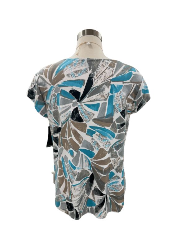 SOUTHERN LADY CAP SLEEVE GEO PRINT TOP - Image 6