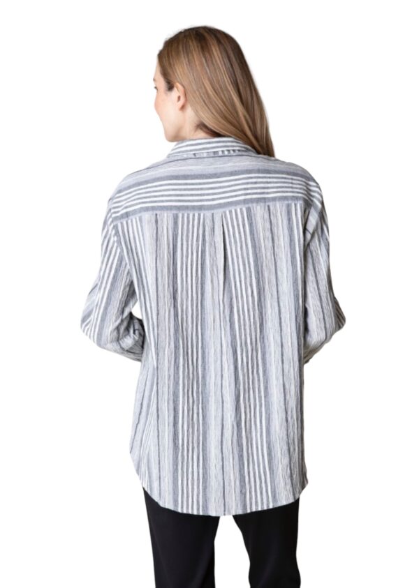 HABITAT BOYFRIEND STRIPE POCKET SHIRT - Image 4