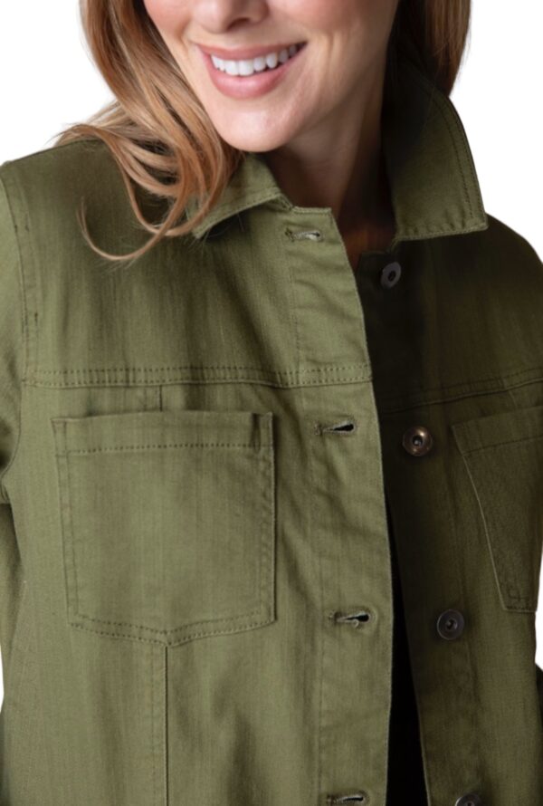 HABITAT STRETCH DENIM BOYFRIEND JACKET - Image 6