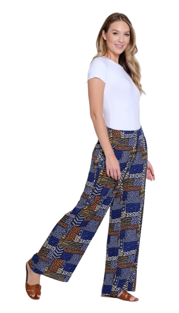 MULTIPLES IKAT PATCH PRINT PANTS - Image 7