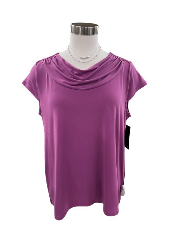 SOUTHERN LADY COWL NECK CAP SLEEVE KNIT TOP - Image 4