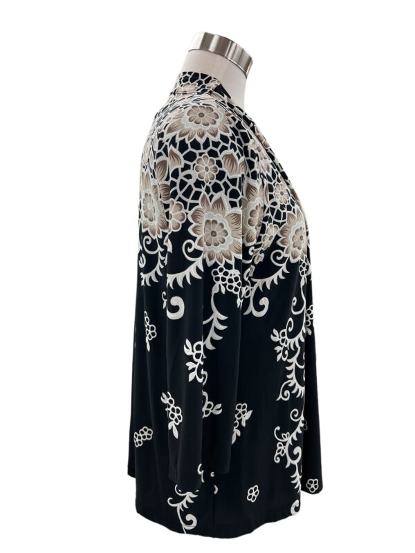 SOUTHERN LADY 3/4 SLEEVE BORDER PRINT JACKET - Image 4
