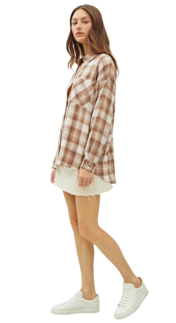 BE COOL OVERSIZED SUPER SOFT FLANNEL - Image 5