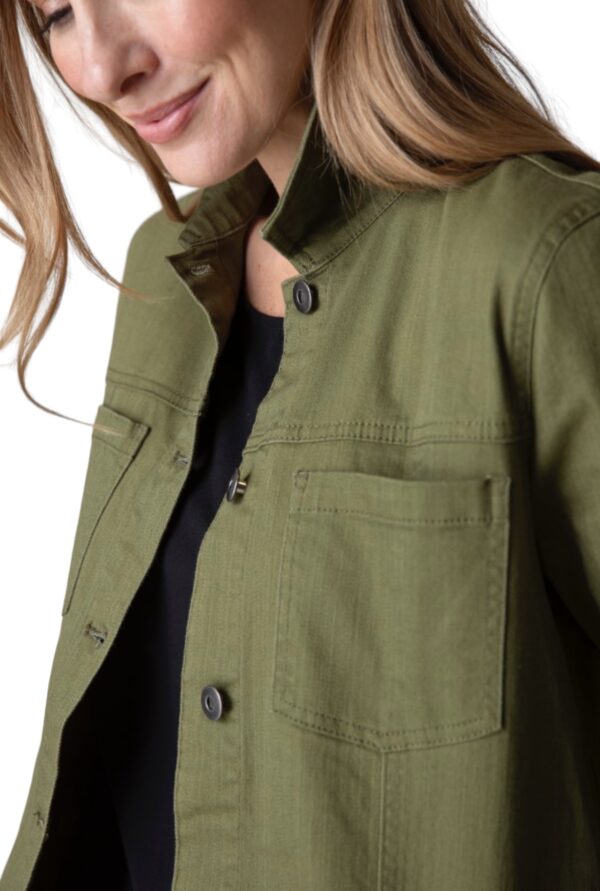 HABITAT STRETCH DENIM BOYFRIEND JACKET - Image 5