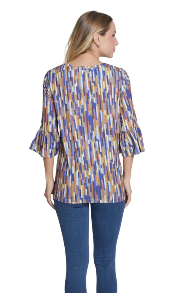 MULTIPLES FLOUNCE SLEEVE BROKEN LINE PRINT*NOW 75% OFF* - Image 2