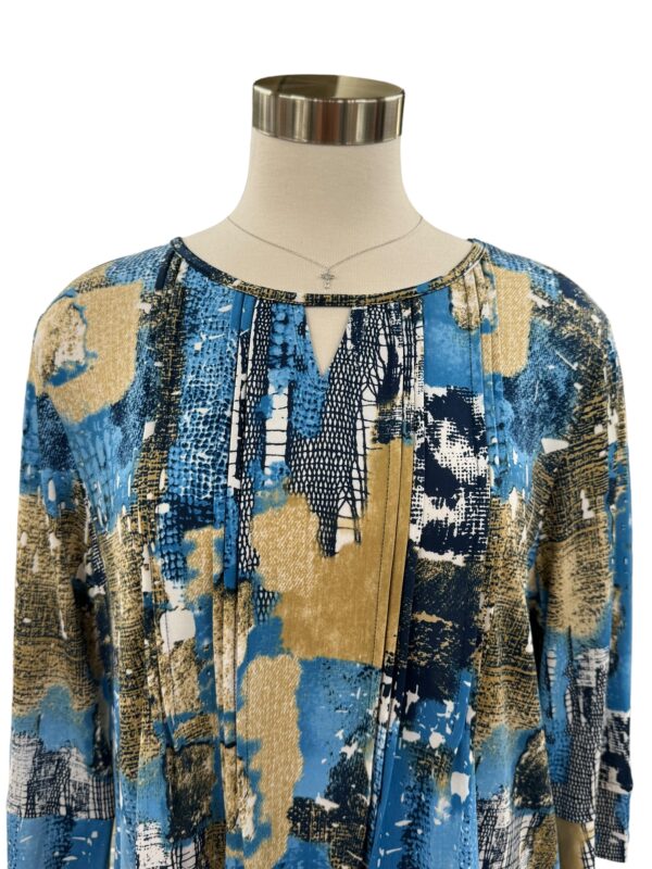 SOUTHERN LADY 3/4 SLEEVE BLOCK PRINT TOP - Image 6