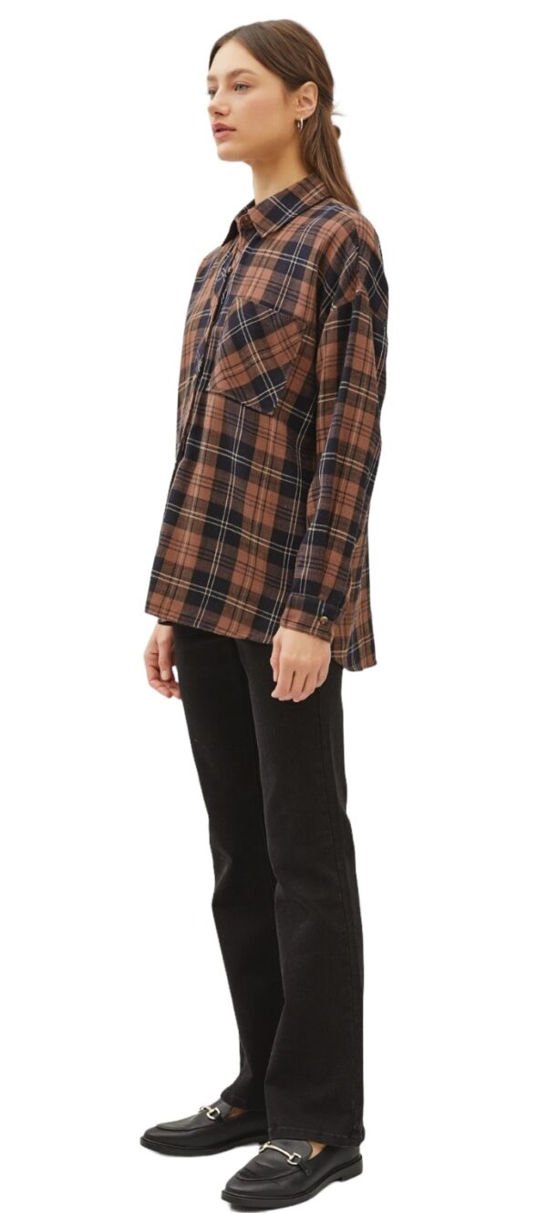 BE COOL OVERSIZED SUPER SOFT FLANNEL - Image 4