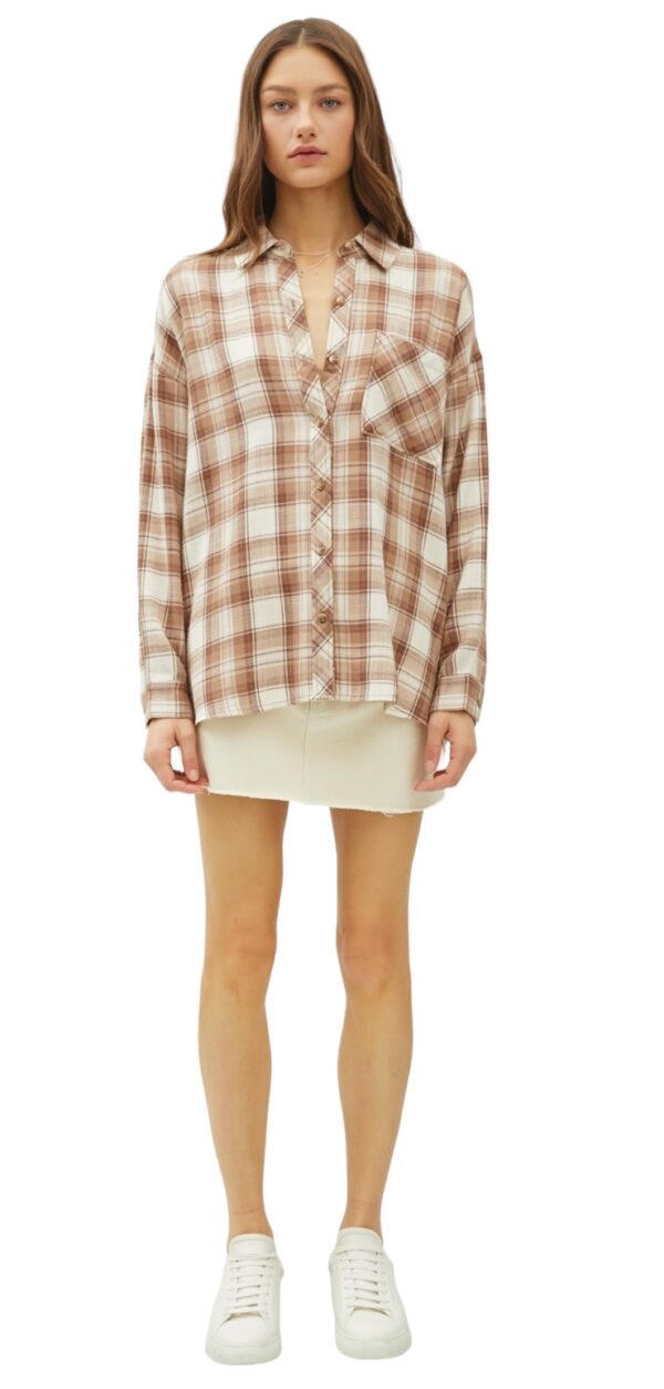 BE COOL OVERSIZED SUPER SOFT FLANNEL - Image 4