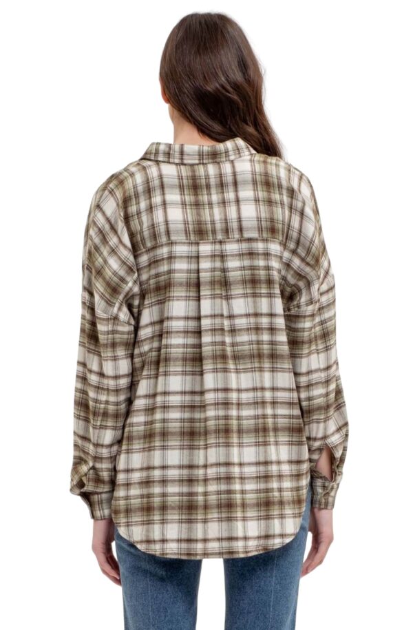 BLUPEPPER SUPER SOFT PLAID FLANNEL SHIRT - Image 11