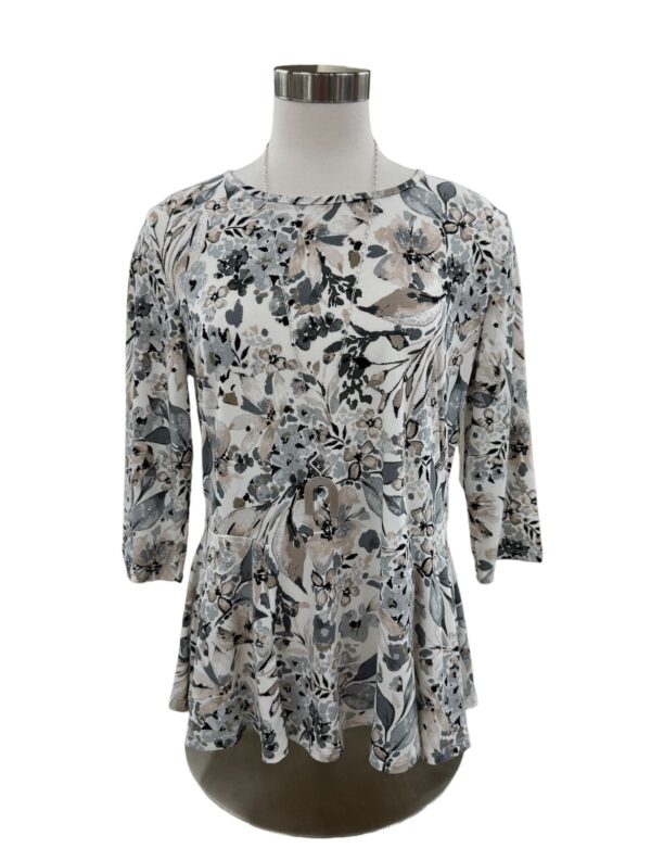 SOUTHERN LADY 3/4 SLEEVE FLORAL PRINT TOP - Image 3