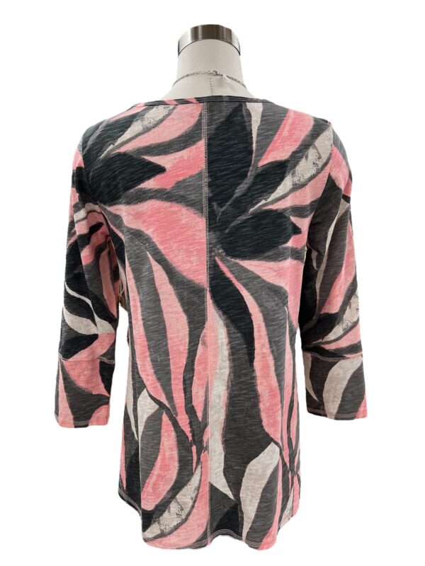 ESCAPE BY HABITAT COTTON SLUB FLORAL V-NECK TUNIC - Image 3
