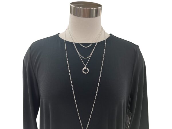 MULTIPLES BLACK SIDE FRONT DRAWSTRING TOP - Image 5