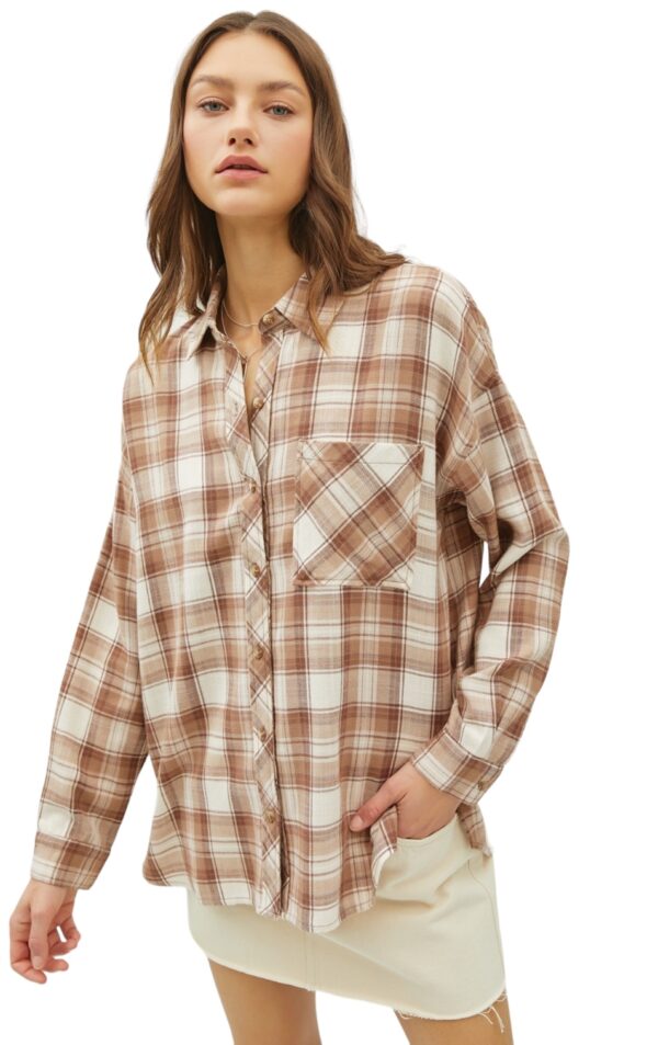 BE COOL OVERSIZED SUPER SOFT FLANNEL - Image 3