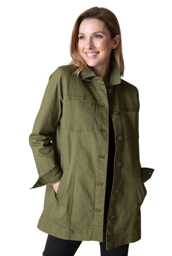 HABITAT STRETCH DENIM BOYFRIEND JACKET - Image 3
