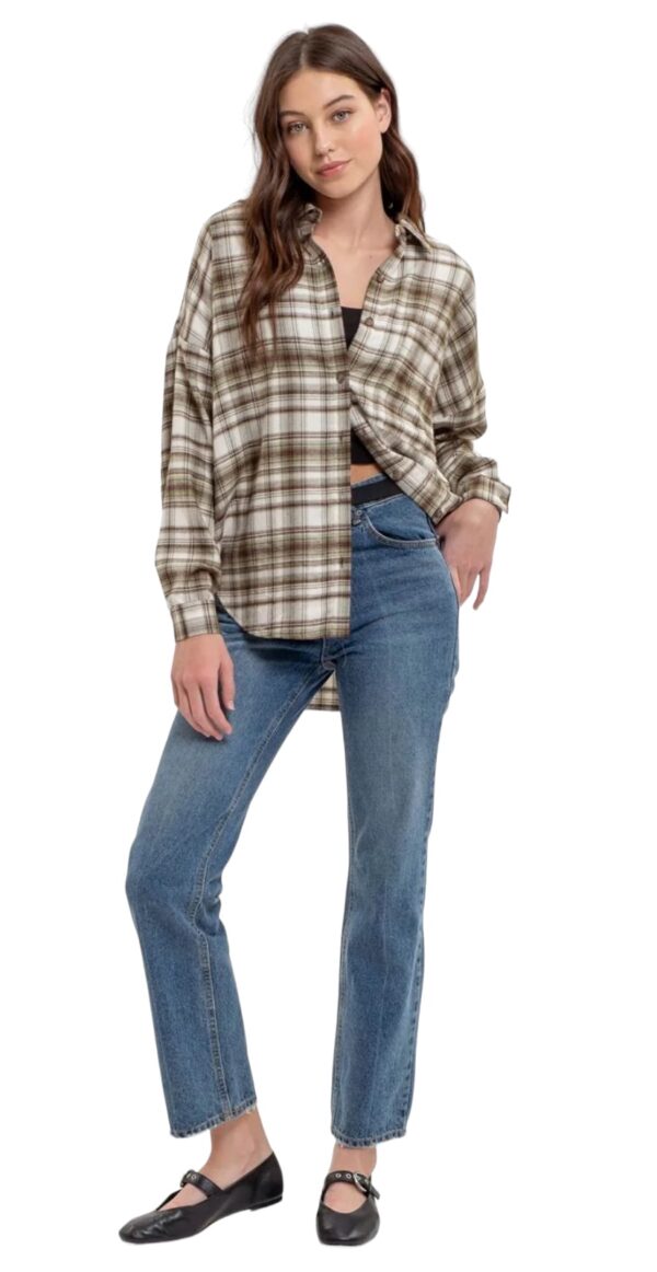 BLUPEPPER SUPER SOFT PLAID FLANNEL SHIRT - Image 10