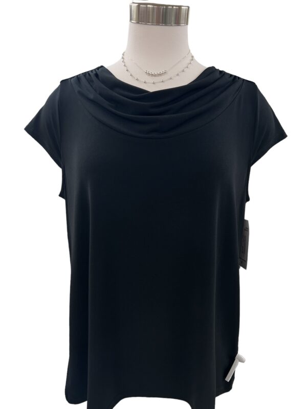SOUTHERN LADY COWL NECK CAP SLEEVE KNIT TOP - Image 3