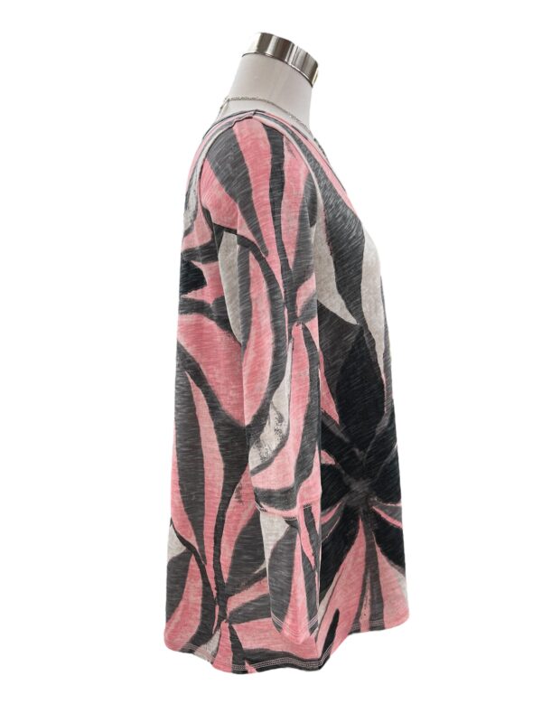 ESCAPE BY HABITAT COTTON SLUB FLORAL V-NECK TUNIC - Image 4