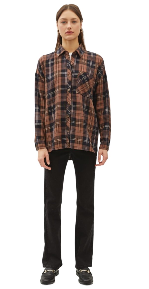 BE COOL OVERSIZED SUPER SOFT FLANNEL - Image 2
