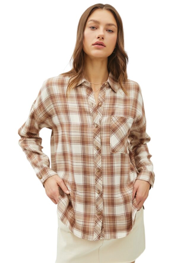 BE COOL OVERSIZED SUPER SOFT FLANNEL - Image 2