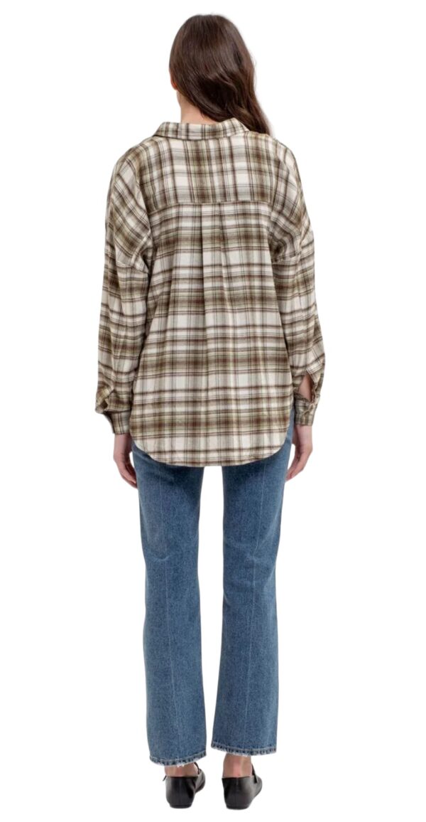 BLUPEPPER SUPER SOFT PLAID FLANNEL SHIRT - Image 9