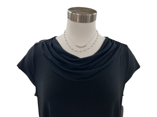 SOUTHERN LADY COWL NECK CAP SLEEVE KNIT TOP - Image 2
