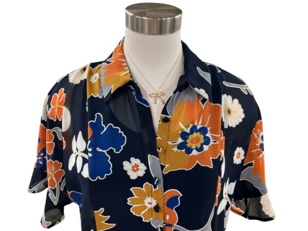 MULTIPLES FLOUNCE DOLMAN SLEEVE PEPLUM TOP - Image 4