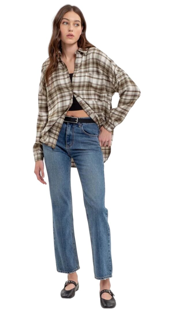 BLUPEPPER SUPER SOFT PLAID FLANNEL SHIRT - Image 8