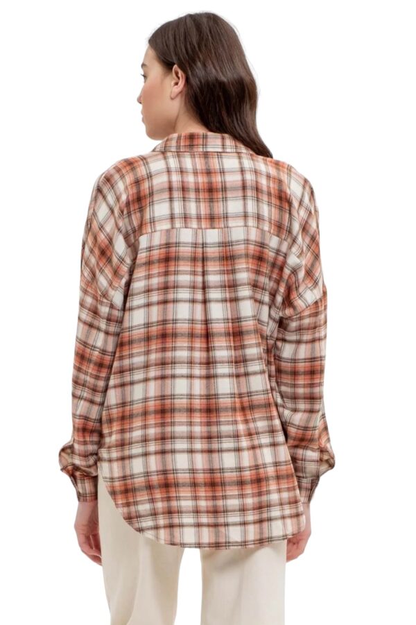 BLUPEPPER SUPER SOFT PLAID FLANNEL SHIRT - Image 6
