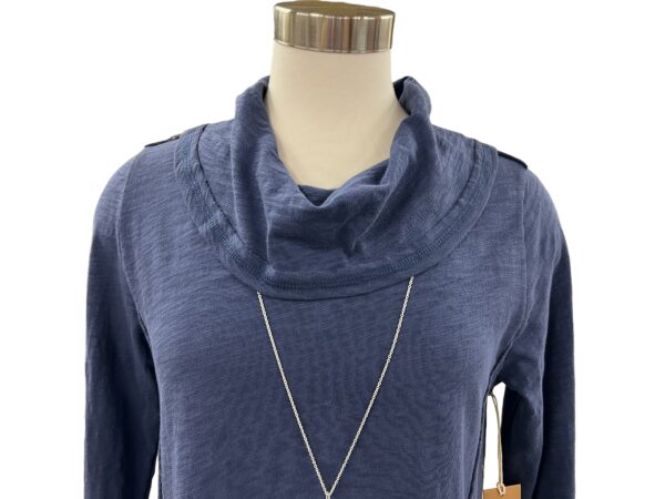ESCAPE BY HABITAT COTTON SLUB SEAMED COWL NECK TUNIC - Image 4