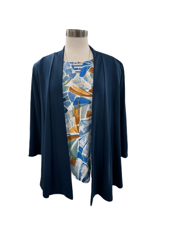 SOUTHERN LADY CAP SLEEVE GEO PRINT TOP - Image 13