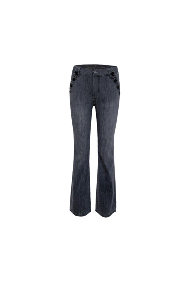 ETHYL GRAY SAILOR BUTTON JEAN