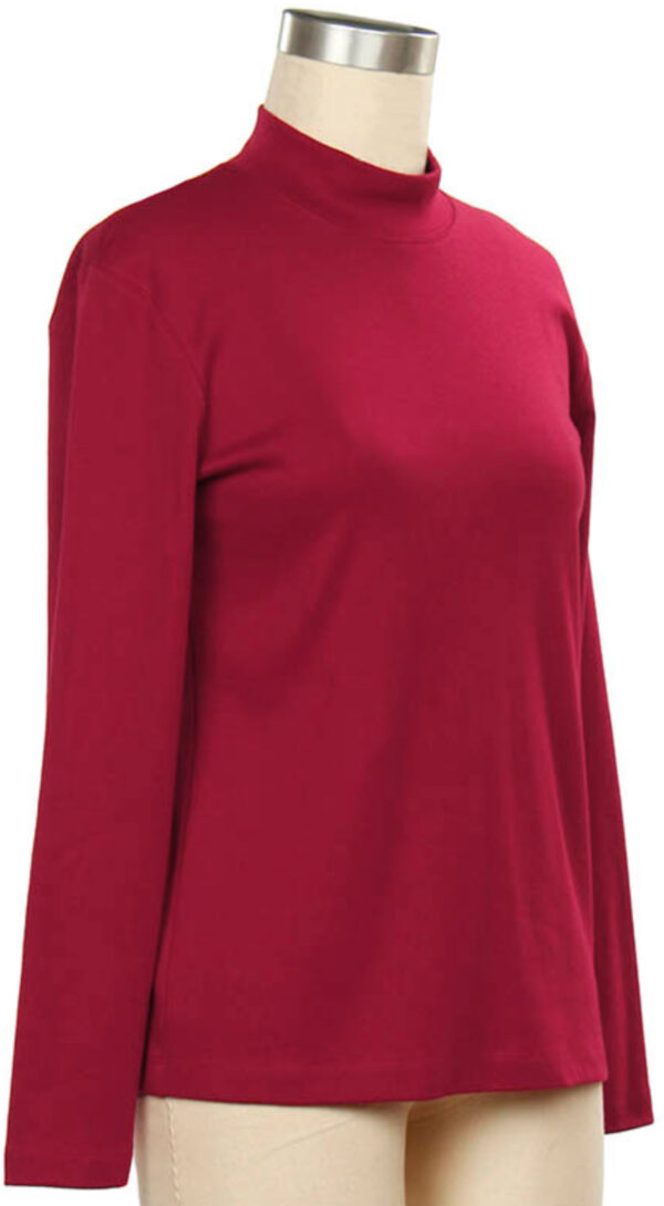 SOUTHERN LADY LONG SLEEVE MOCK NECK KNIT TOP - Image 2