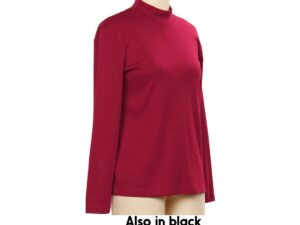SOUTHERN LADY LONG SLEEVE MOCK NECK KNIT TOP