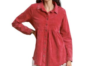UMGEE MINERAL WASH DISTRESSED TUNIC