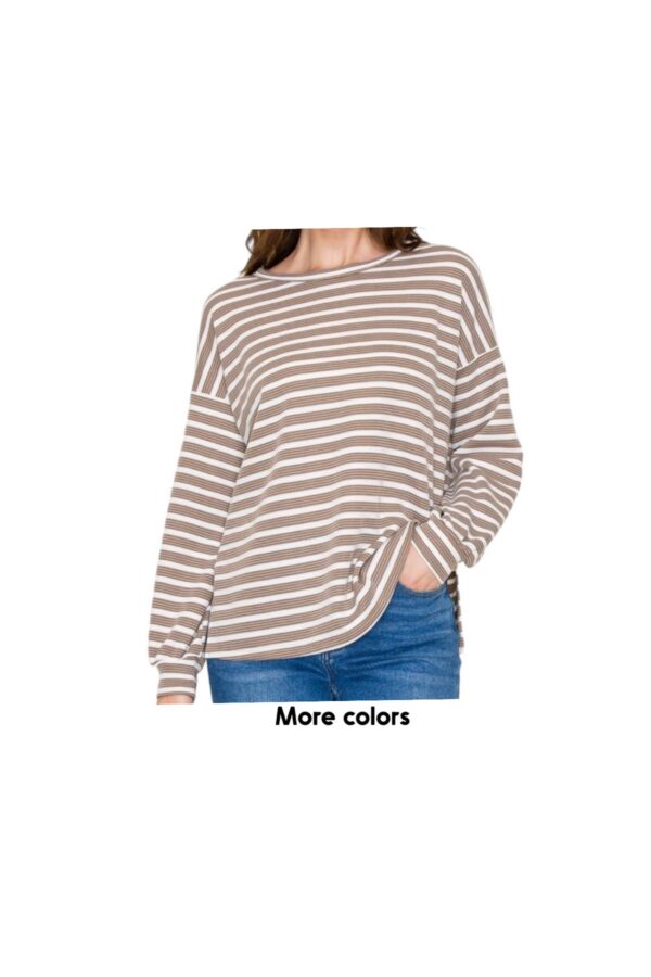 STACCATO TEXTURED KNIT LOOSE PULLOVER