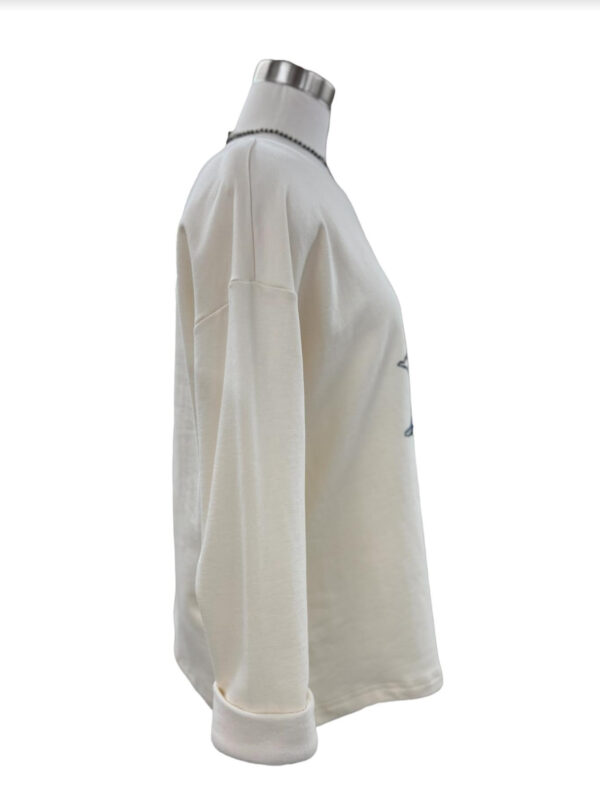 HABITAT FLEECE PAINTED FLOWER PULLOVER - Image 3