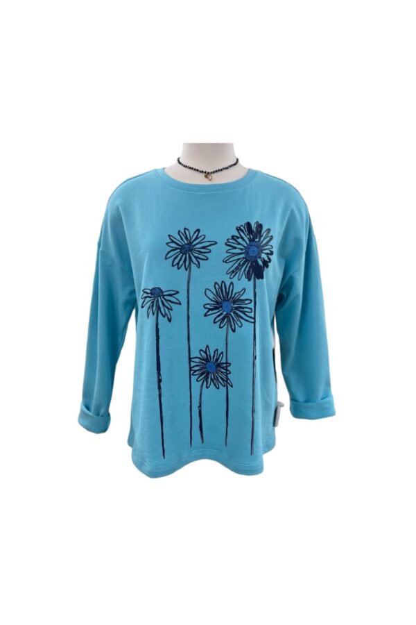 HABITAT FLEECE DAISY STEMS PULLOVER