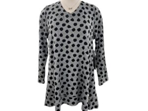 HABITAT TEXTURED DOT PLEAT BACK TUNIC