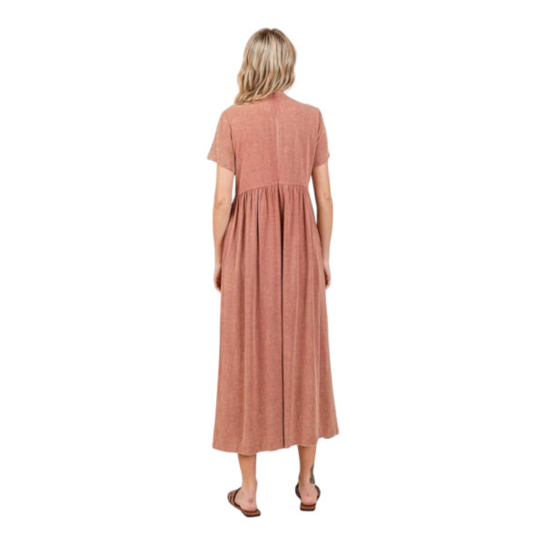 MITTOSHOP MINERAL WASH FLOWY WIDE LEG JUMPSUIT - Image 2