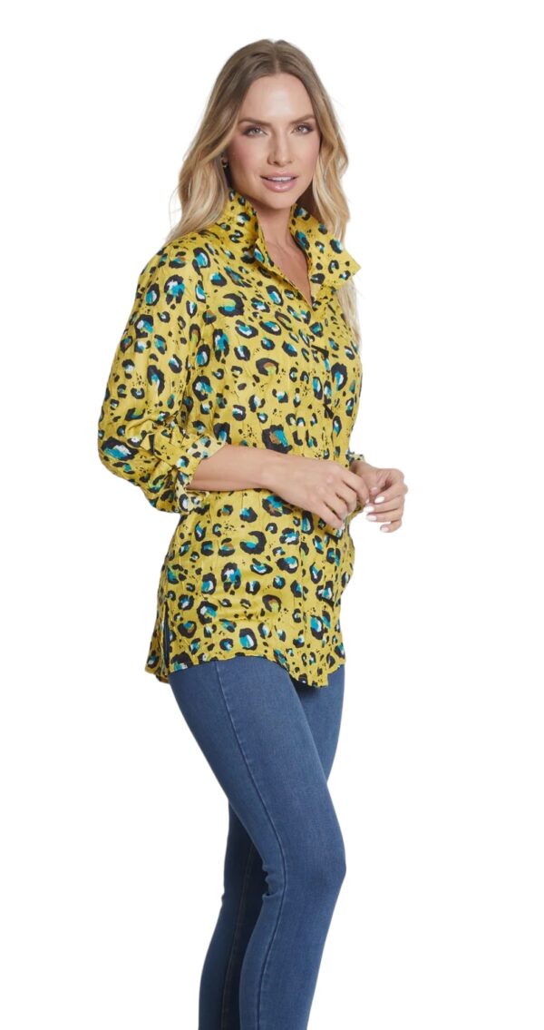 MULTIPLES WIRE COLLAR CHEETAH BLOUSE - Image 4