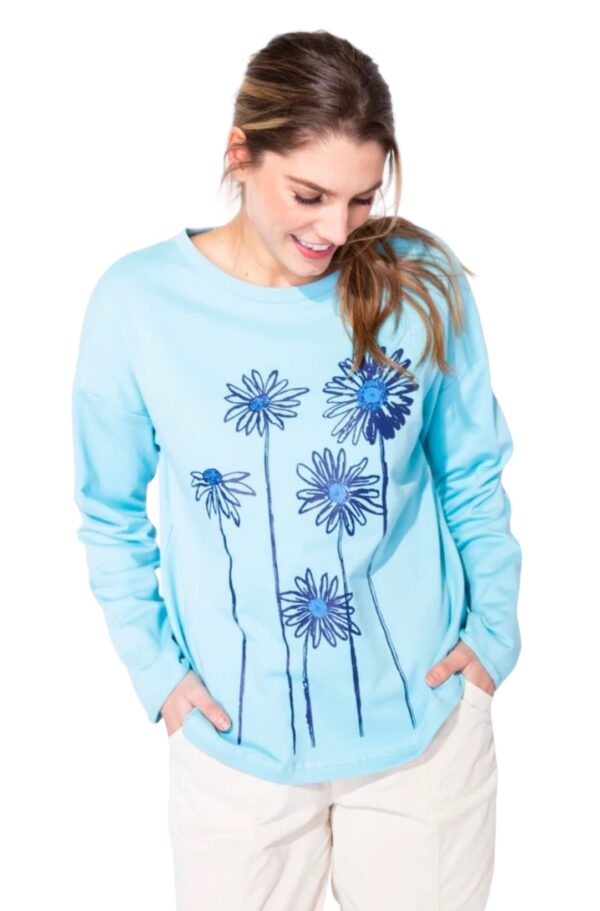 HABITAT FLEECE DAISY STEMS PULLOVER - Image 2
